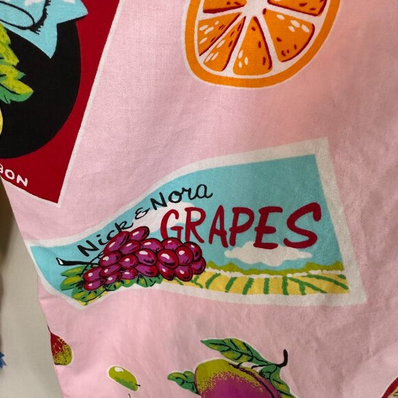NWOT Nick & Nora Fruit 3/4 Sleeve Button Up Shirt and Capri Pajama Set Size L - Picture 11 of 13
